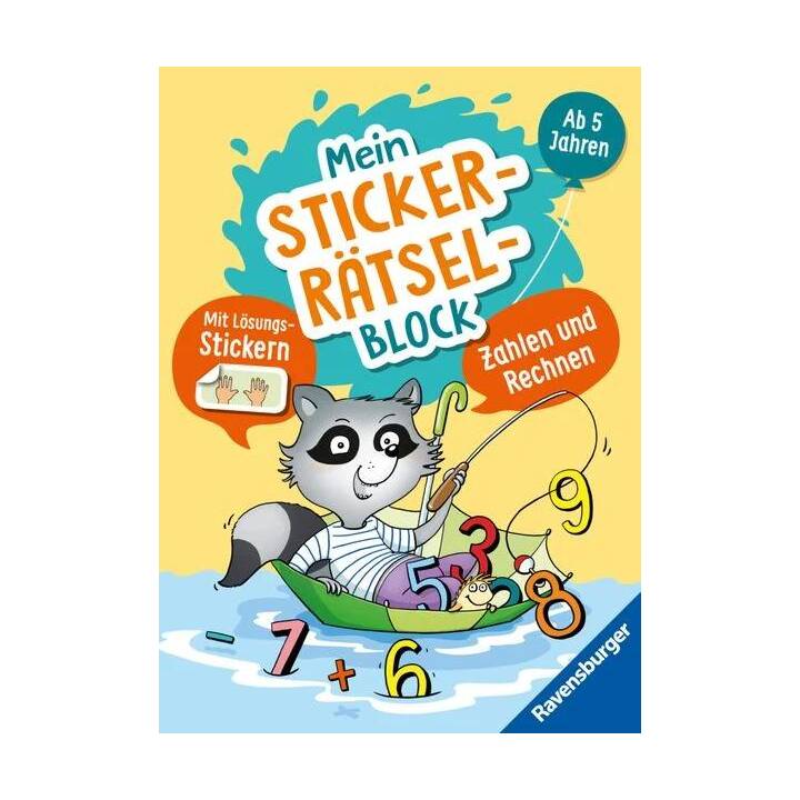 Ravensburger: Mein Stickerrätselblock: Zahlen für Kinder ab 5 Jahren - spieleris