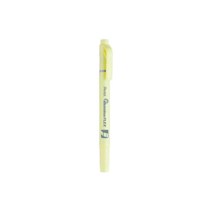 PENTEL Surligneur Illumina Flex (Jaune pastel, 1 pièce)