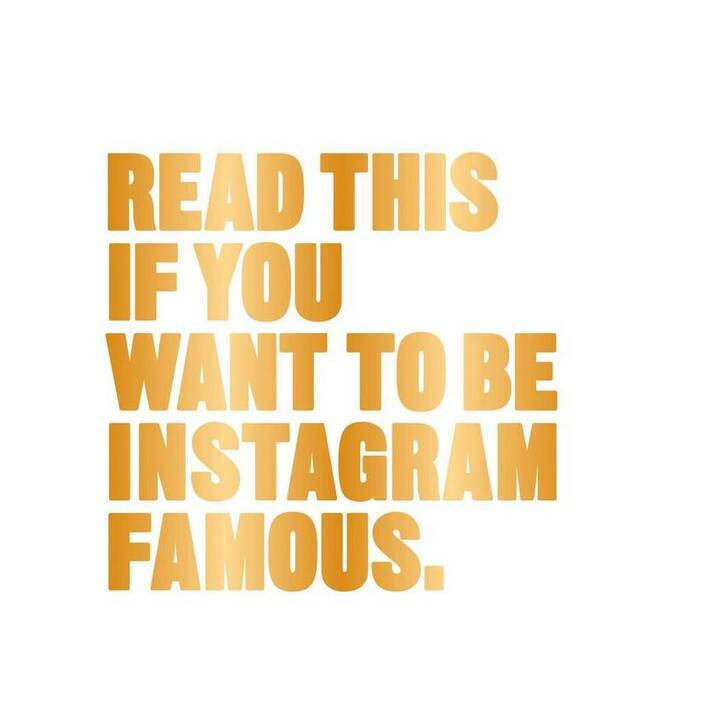 Read This if You Want to Be Instagram Famous