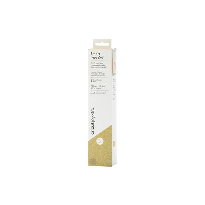 CRICUT Pellicola vinilica Joy Xtra Smart (24.1 cm x 48.3 cm, Oro)