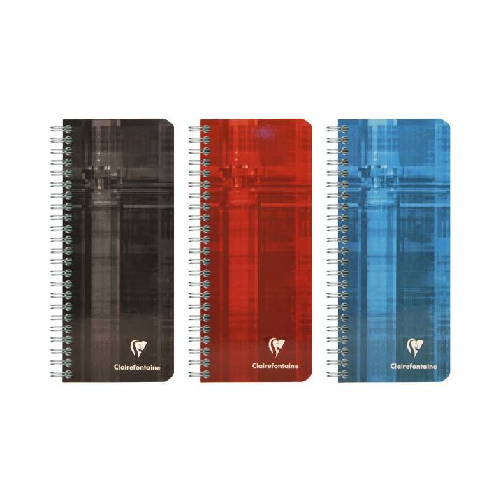 CLAIREFONTAINE Carnets (8.5 cm x 20 cm, Carreaux)