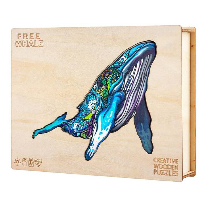 EG puzzle (255 pezzi) - blu - balena