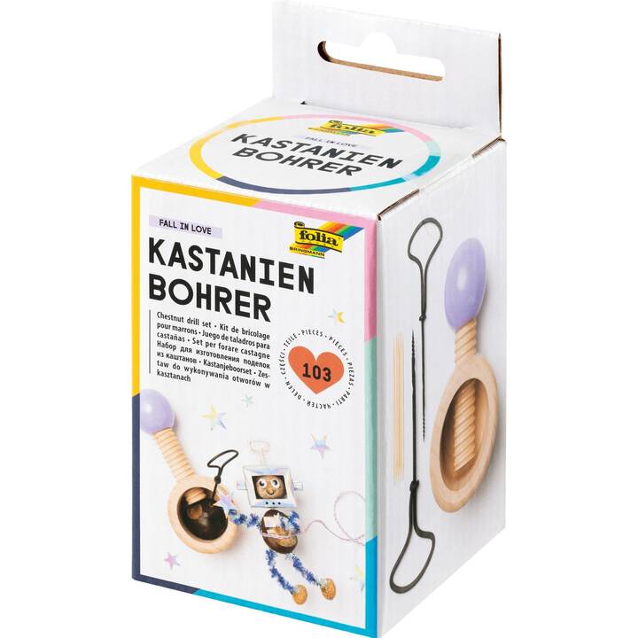 FOLIA Kastanienbohrer Bastelmaterial-Box (Modellieren)