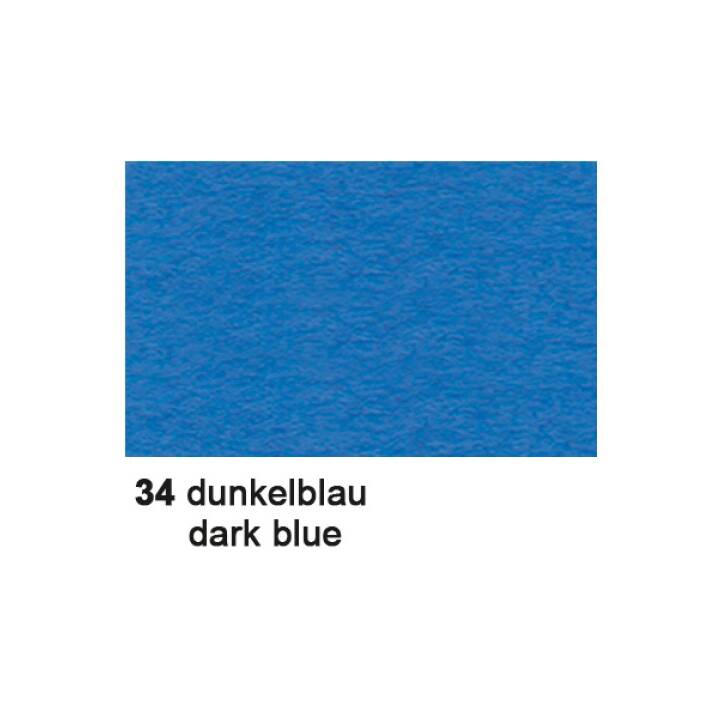 URSUS Papier à dessin de couleur (Bleu foncé, A3, 100 pièce)