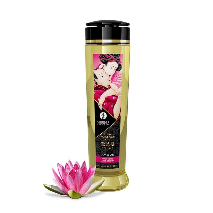 SHUNGA Olio per massaggi Sweet Lotus (240 ml, Loto)