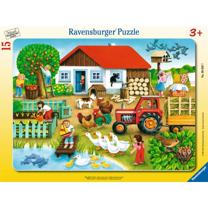 RAVENSBURGER Ferme Ferme Puzzle (15 x, 8 x)