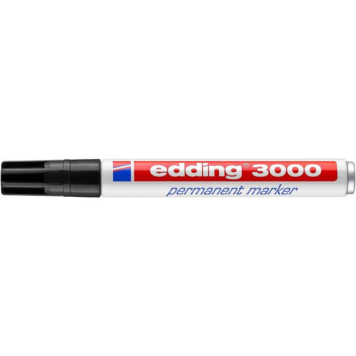 EDDING Marqueur permanent 3000 (Noir, 1 pièce)