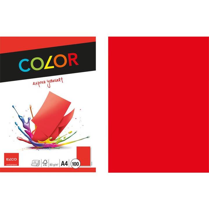ELCO Color Farbiges Papier (100 Blatt, A4, 80 g/m2)