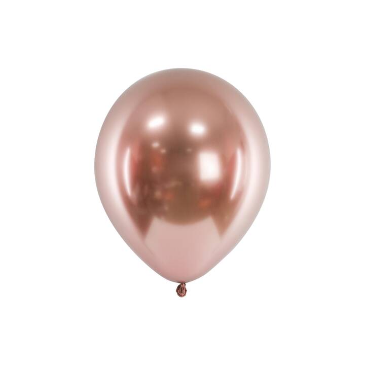 PARTYDECO Ballon Glossy Rosegold (30 cm, 10 pièce)