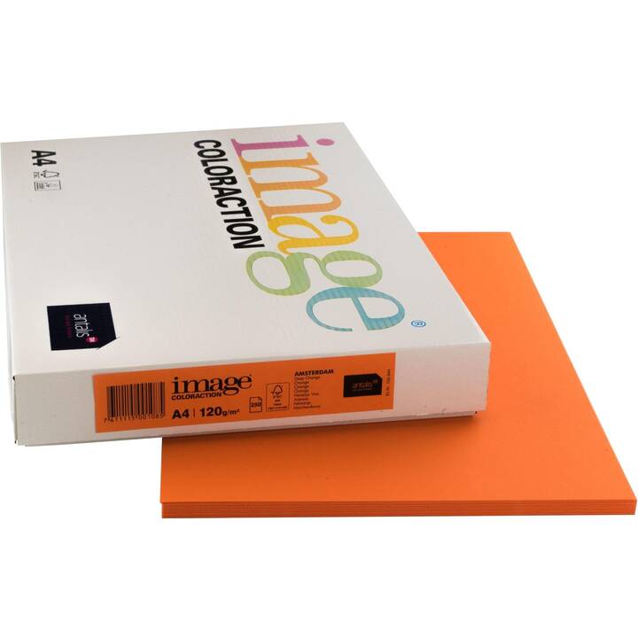 IMAGE Coloraction Farbiges Papier (250 Blatt, A4, 120 g/m2)