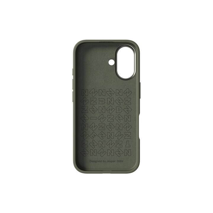 NUDIENT Backcover MagSafe Bold (iPhone 16, Vert olive)