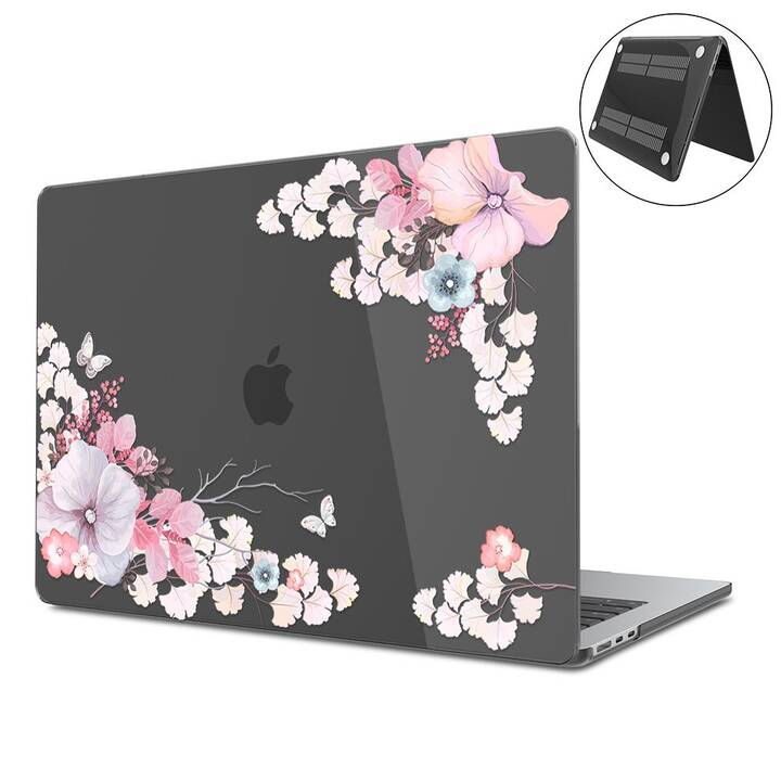 EG Hardcase (Macbook Air 15" M2 2023, Blumen, Transparent)