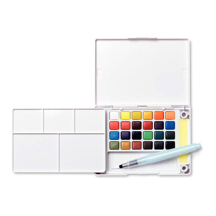 TALENS Aquarellfarbe Koi Water Colors Sketch Set (24 Stück, Mehrfarbig)
