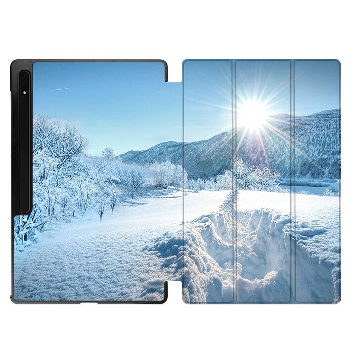 EG coque pour Samsung Galaxy Tab S8 Ultra 14.6" (2022) - Bleu - Paysage