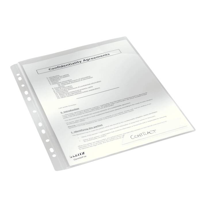 LEITZ Cartellina trasparente CombiFile (Transparente, A4, 3 pezzo)