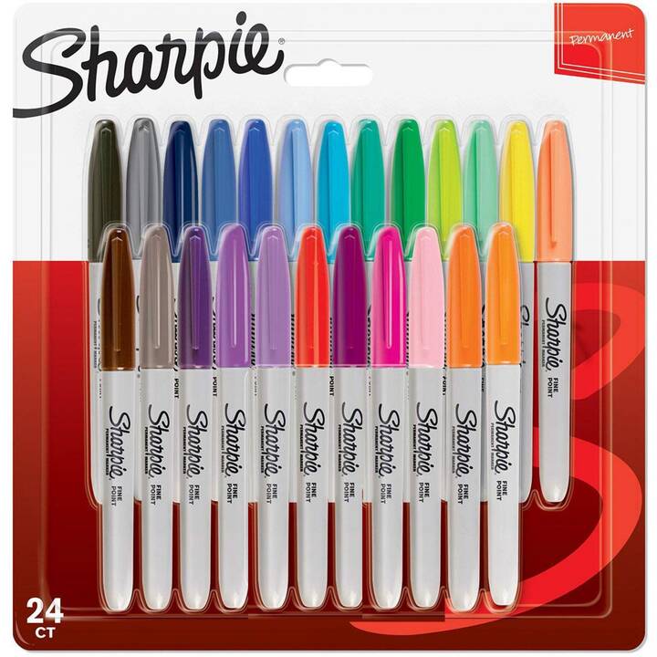 SHARPIE Marqueur permanent (Multicolore, 24 pièce)