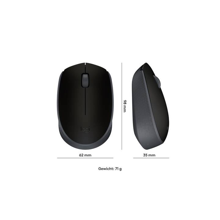 LOGITECH B170 Maus (Kabellos, Office)