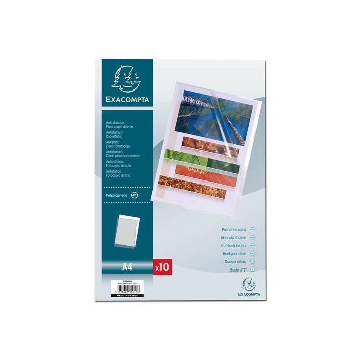 EXACOMPTA Cartellina trasparente Advanced (Transparente, A4, 10 pezzo)