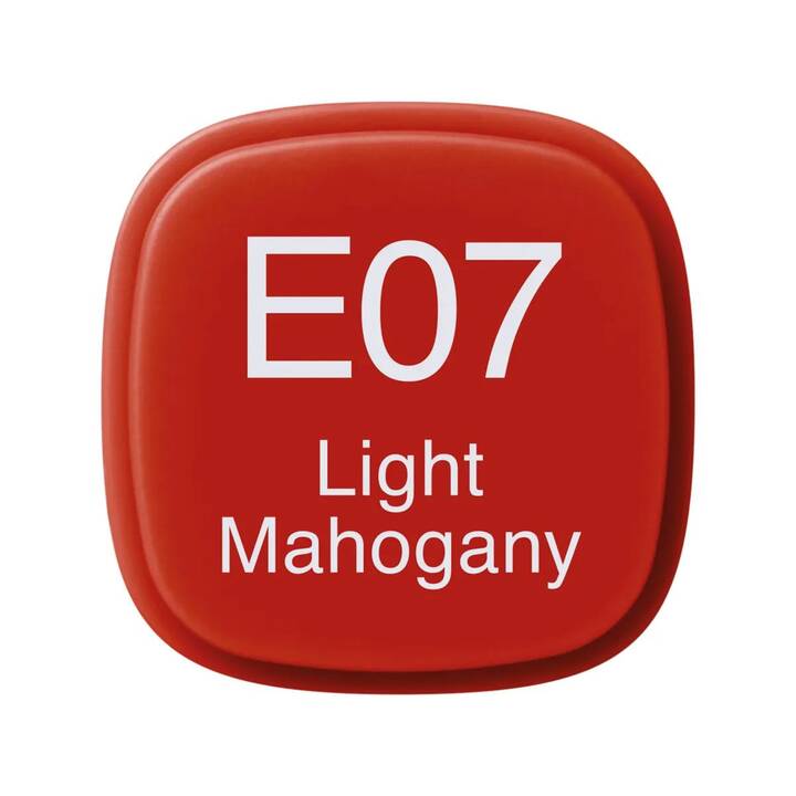 COPIC Marqueur de graphique Classic E07 Light Mahogany (Rouge, 1 pièce)