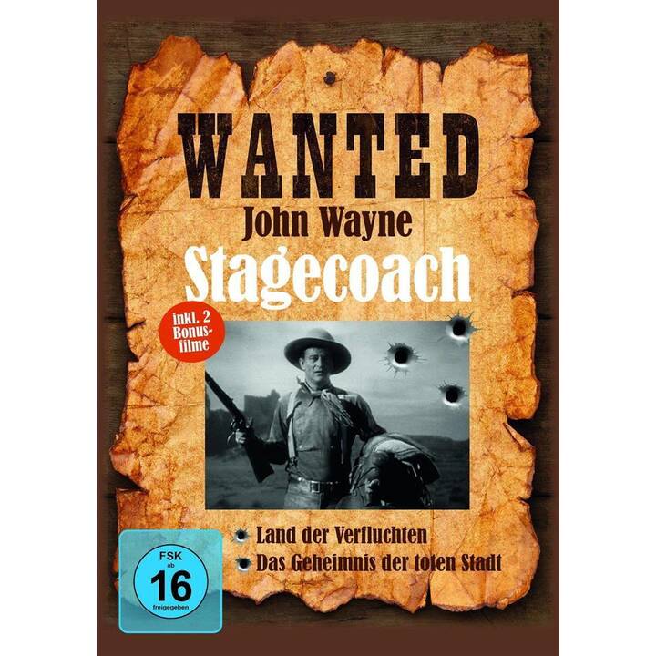 Wanted - Stagecoach / Land der Verfluchten / Das Geheimnis der toten Stadt (DE, EN)