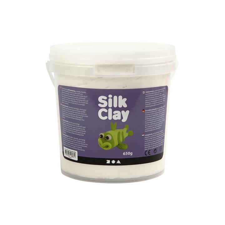 CREATIV COMPANY Pasta per modellare Silk Clay (650 g, Bianco)