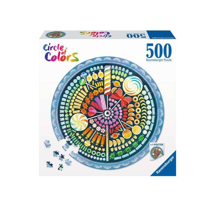 RAVENSBURGER Circle of Colors Candy Puzzle (500 pezzo)