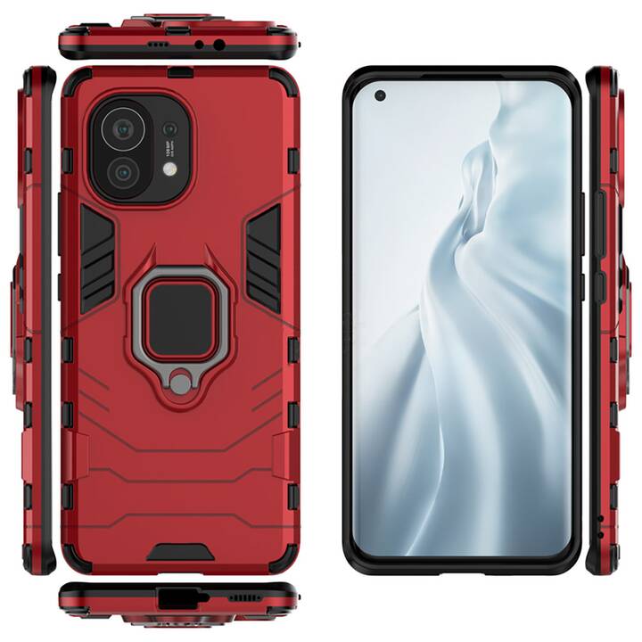 EG Wallet Case für Xiaomi MI 11 (2020) - rot
