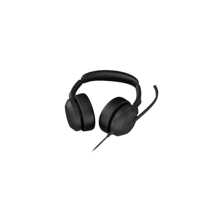 JABRA Office Headset Evolve2 50 (On-Ear, Kabel, Schwarz)