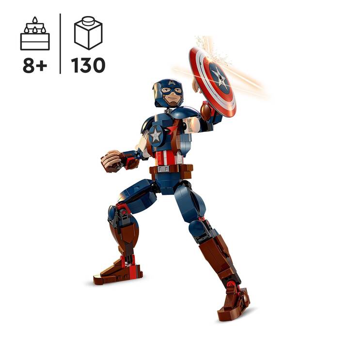 LEGO Marvel Super Heroes La figurine de Captain America (76258)