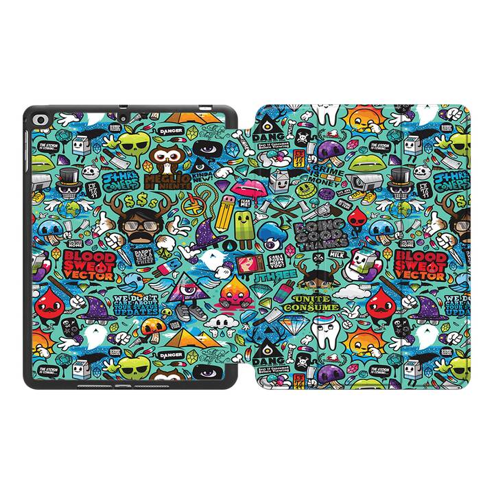 EG MTT Coque pour Apple iPad Air 3 2019 10.5" - Graffiti