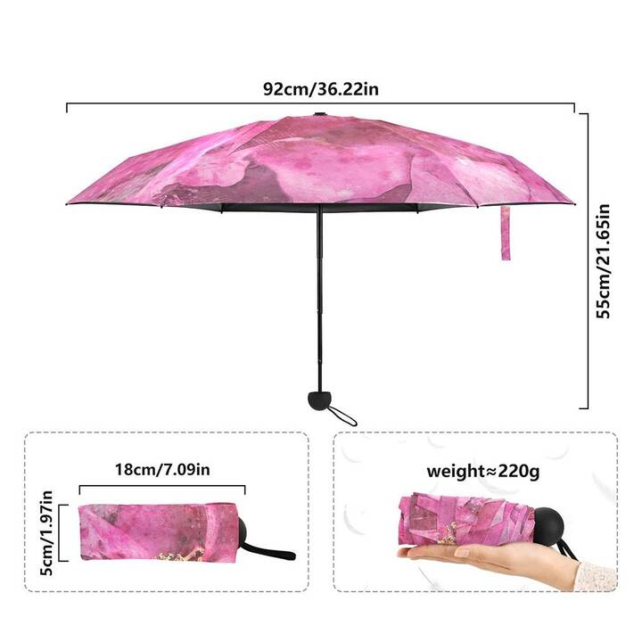EG Parapluie de poche Fleurs (92 cm)