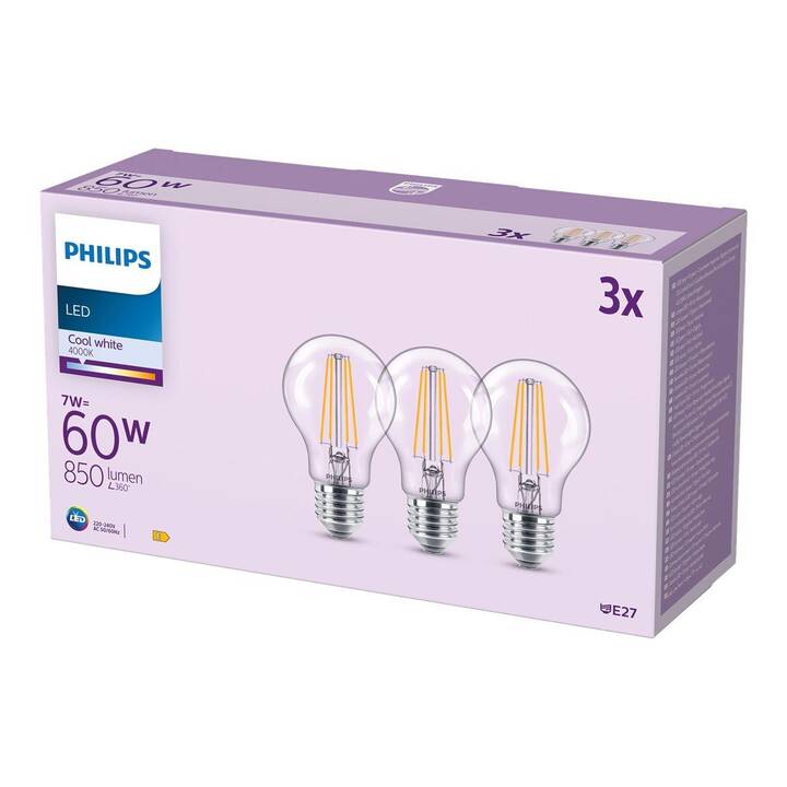 PHILIPS Ampoule LED (E27, 7 W)