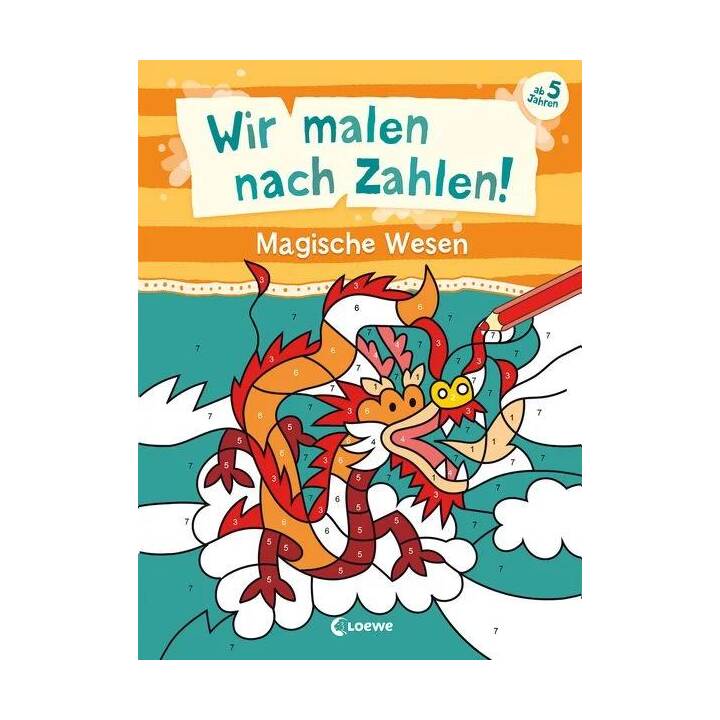 Wir malen nach Zahlen! - Magische Wesen