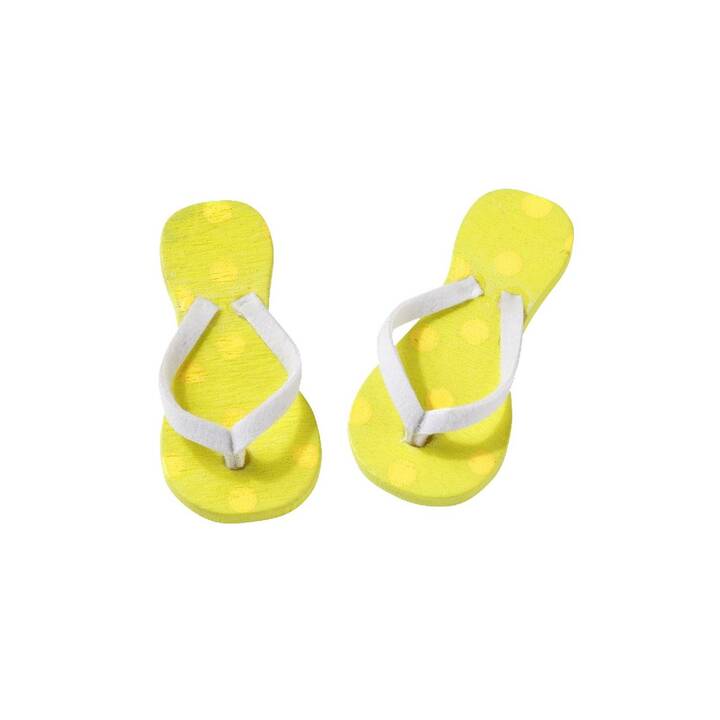 HOBBYFUN Flip-Flops Deko Miniatur-Figur (Gelb)