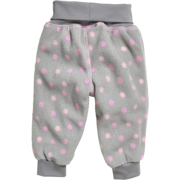 PLAYSHOES Pantalons pour bébé (68, Gris, Pink)