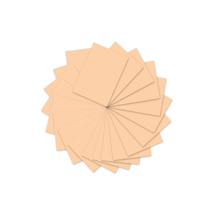 URSUS Tonzeichenpapier (Orange, Aprikose, A4, 100 Stück)