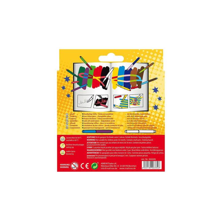 MALINOS Crayon feutre (Multicolore, 12 pièce)