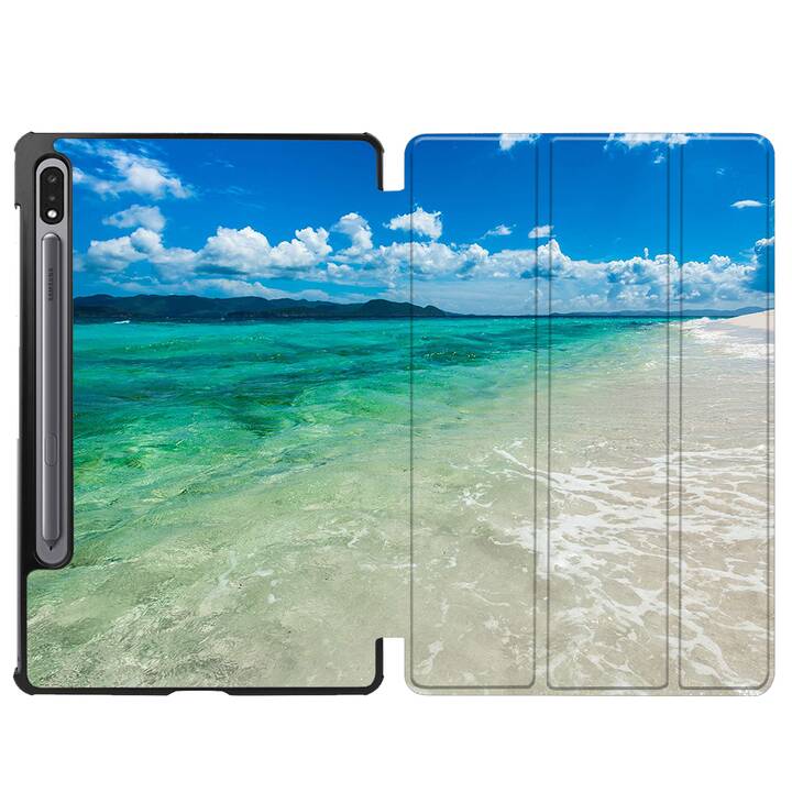 EG cover per Samsung Galaxy Tab S8 11" (2022) - verde - spiaggia