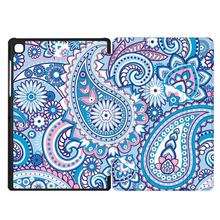 EG coque pour Samsung Galaxy Tab A7 Lite 8.7" (2021) - bleu - paisley