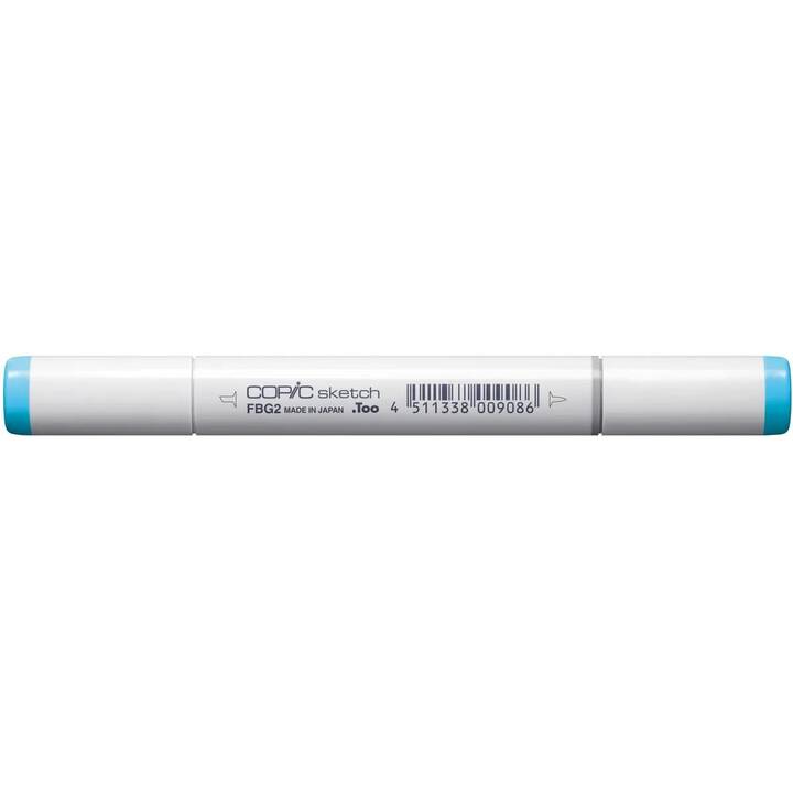 COPIC Marcatori di grafico Sketch FBG2 Fluorescent Blue Green (Blu chiaro, 1 pezzo)