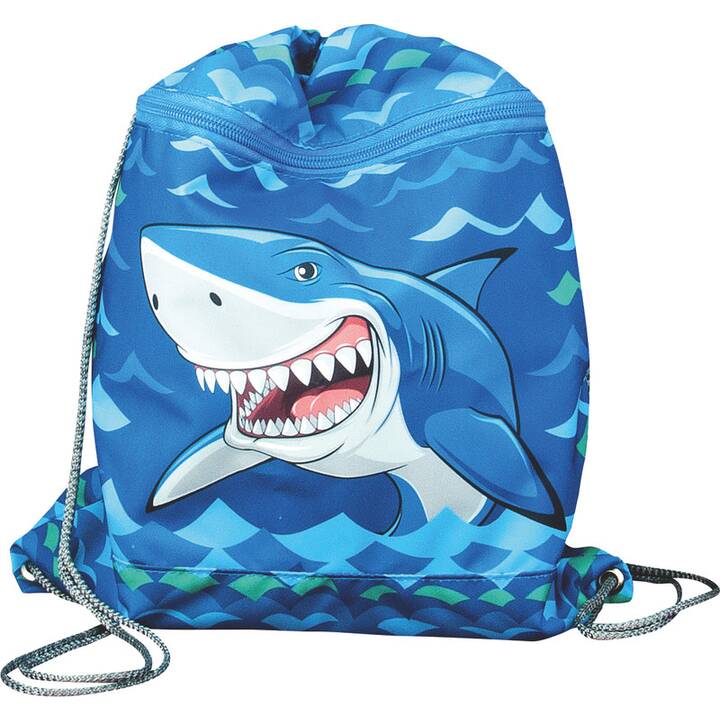 FUNKI Schulranzen Set Flexy-Bag Big Shark (15 l, Blau)