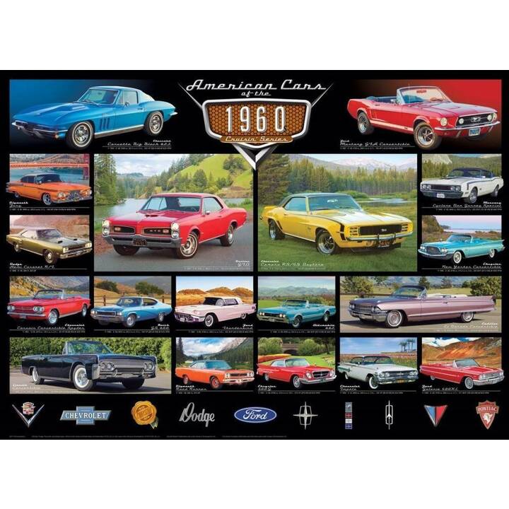 EUROGRAPHICS  American Cars of the 1960s Puzzle (1000 Stück)