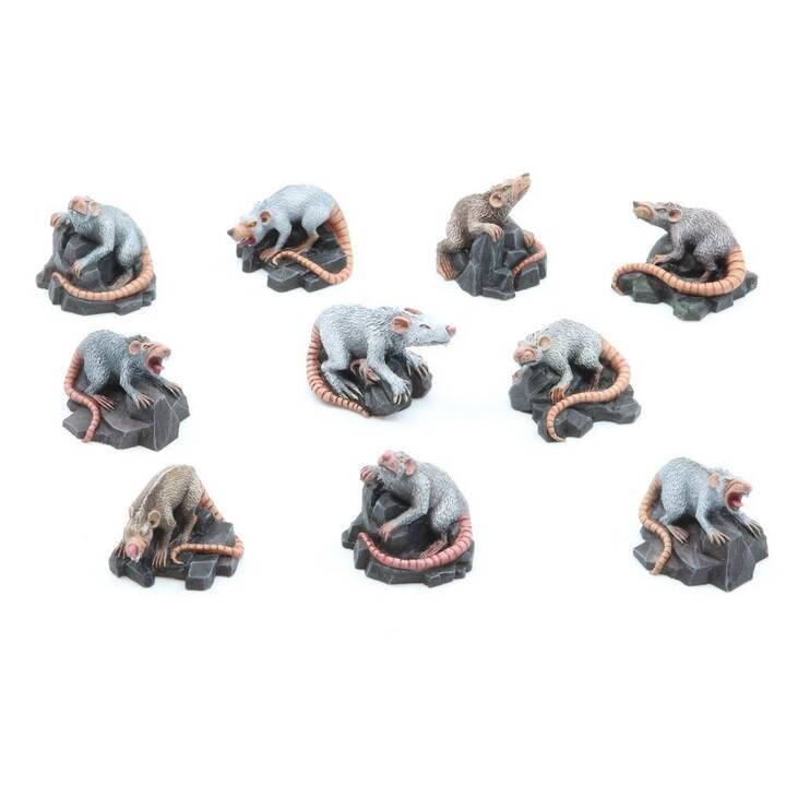 TABLETOP-ART Set de miniatures Giant Rats (Universel, 10 Parts)