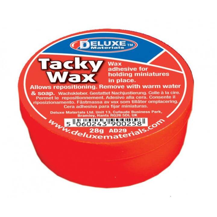 DELUXE MATERIALS Colles spéciales Tacky Wax (28 g)