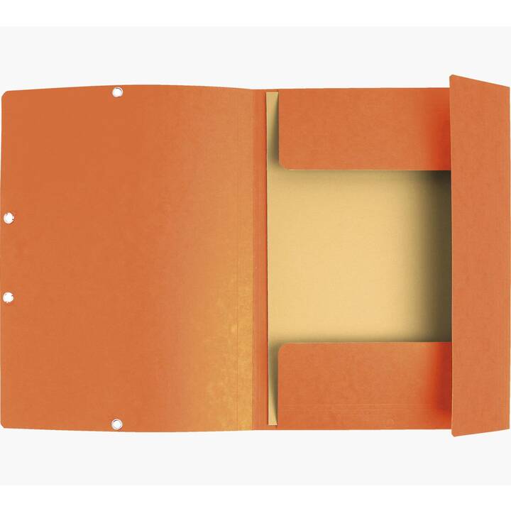EXACOMPTA Cartellina con elastico Aquarel (Giallo, Arancione, Rosso, A4, 3 pezzo)