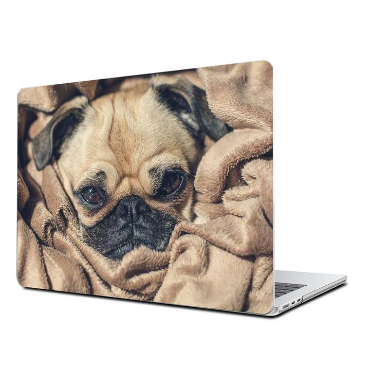 EG Coque rigide (MacBook Air 13" M2 2022, Chiens, Brun)