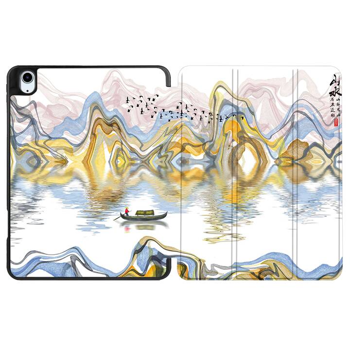 EG coque pour iPad Air 10.9" (2022) 5e génération - multicolore - peinture de paysage