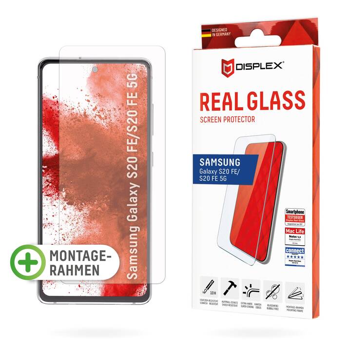 DISPLEX Sfoglio protezione da schermo Real Glass (Galaxy S20 FE, 1 pezzo)