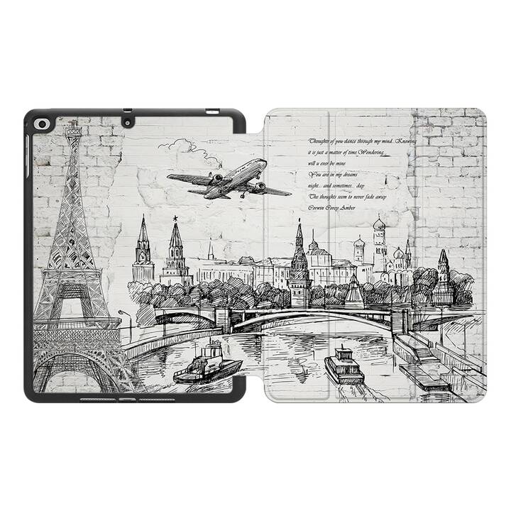 EG MTT Coque pour Apple iPad Mini 5 2019 7.9" - Voyage