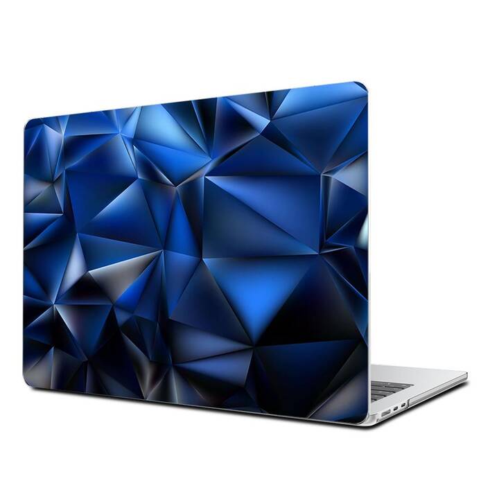 EG Coque rigide (MacBook Air 13" M3 2024, Géométrique, Bleu)